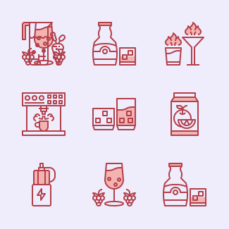 Beverage icons pack