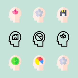 Human Mind icons pack
