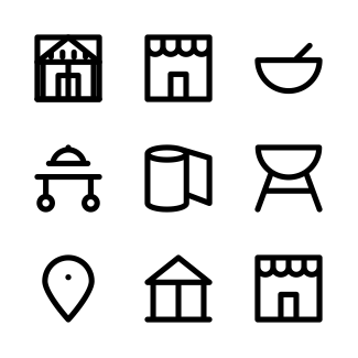 Hotel Elements icons pack