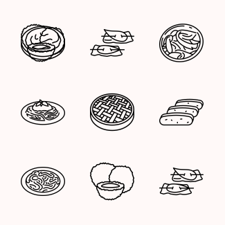 Italian Food icons pack