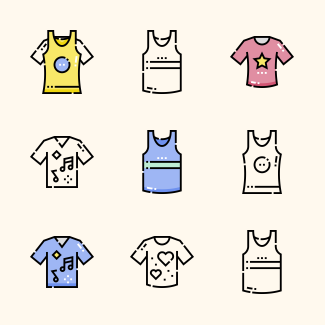 Clothes icons pack