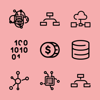 Web data analytics icons pack