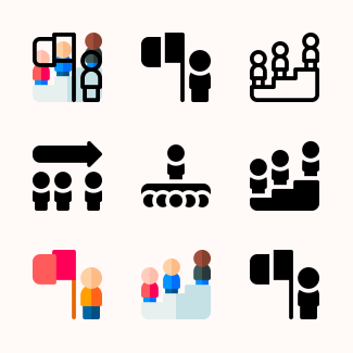 Leadership icons pack