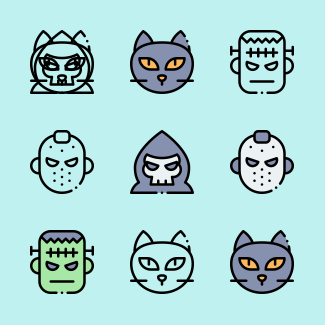 Halloween icons pack