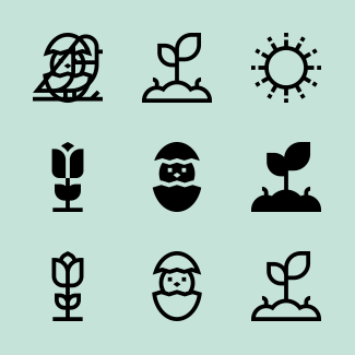 Spring icons pack
