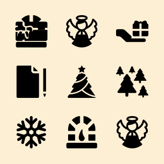 Christmas time icons pack