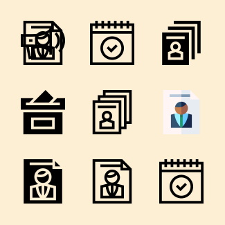 Democracy icons pack