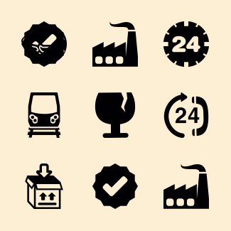 Logistics icons pack