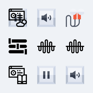 Radio icons pack