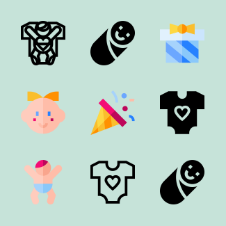 Baby icons pack
