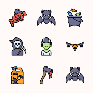Halloween icons pack