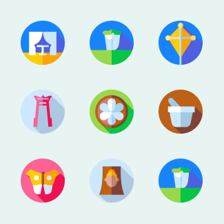 Thailand icons pack