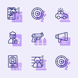 Police icons pack