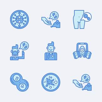 Virus icons pack