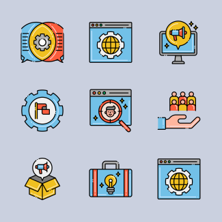 Marketing Technology icons pack