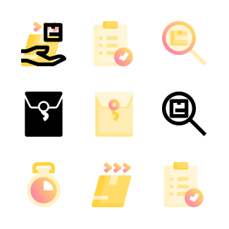 Delivery icons pack