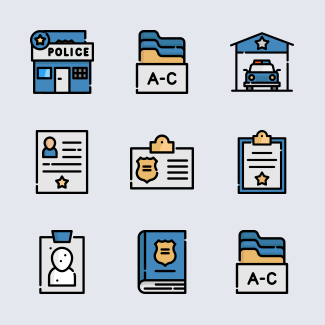 Police icons pack