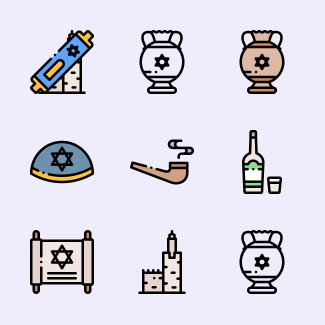Israel icons pack