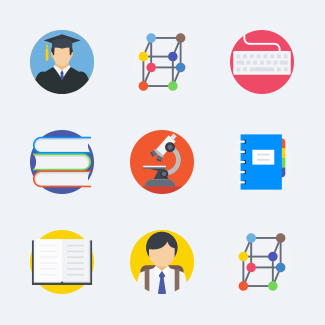 Education icons pack