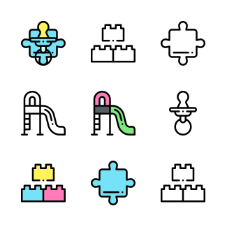 Kindergarten icons pack