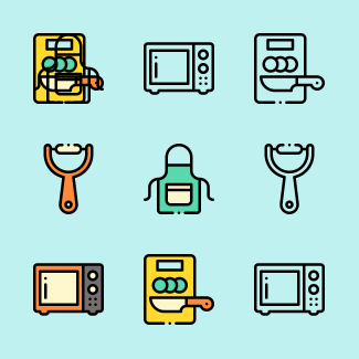 Kitchen icons pack