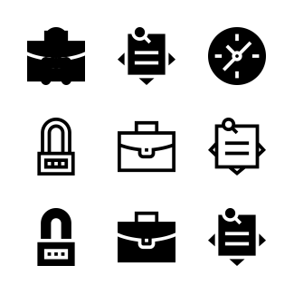 Workplace icons pack