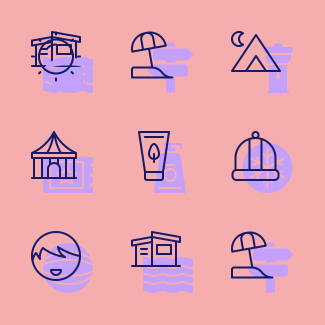 Family Trip icons pack