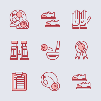 Golf icons pack