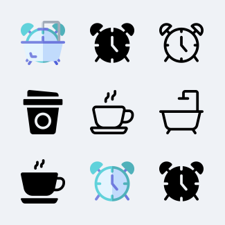 Morning Routine icons pack