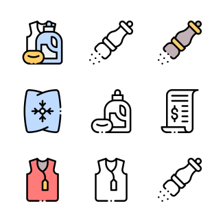Supermarket icons pack