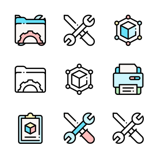 3D Printing icons pack