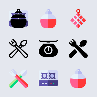 Kitchen icons pack