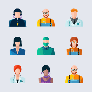 Avatars icons pack