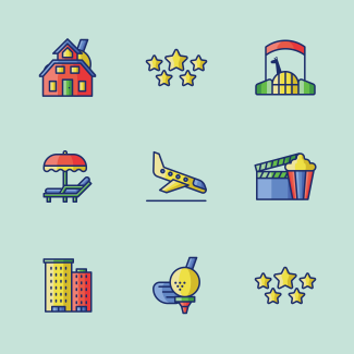 Summer Travel icons pack