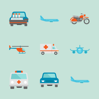 Transportation Icon Set icons pack