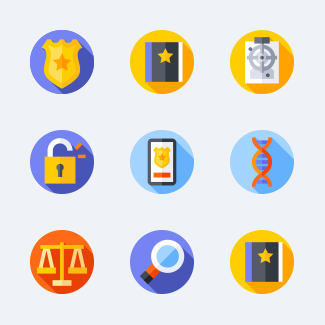 Police icons pack