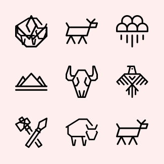 American Tribal Symbols icons pack
