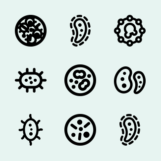 Virus Lineal icons pack