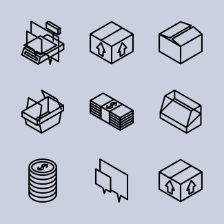 Isometric Business icons pack