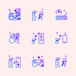Hygiene icons pack