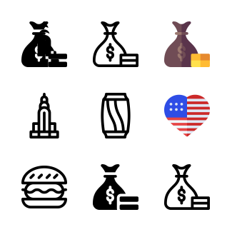 United States icons pack