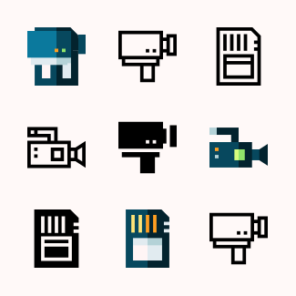 Video Camera icons pack