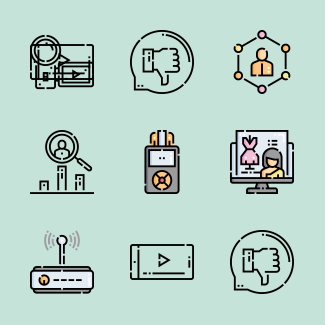 Videoblogger icons pack