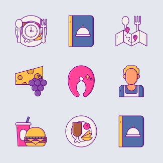 Foodies icons pack