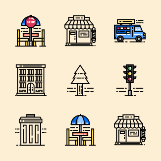 City Elements icons pack