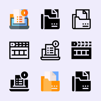 Interview icons pack