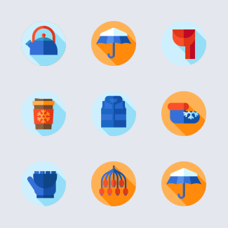 Winter icons pack