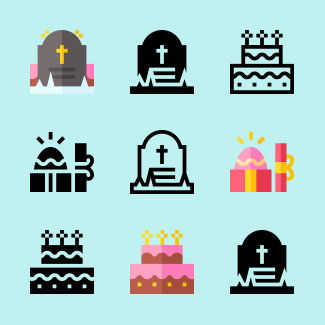 Holidays icons pack