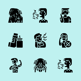 Allergy icons pack