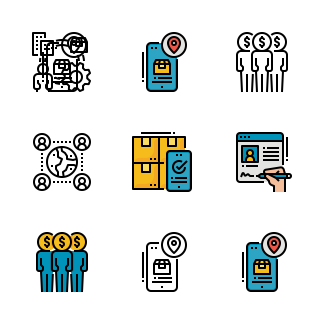 Ecommerce icons pack